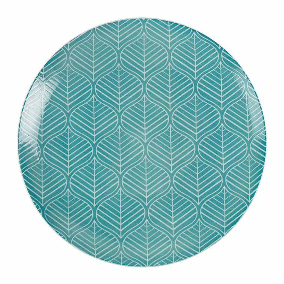 Servicio de mesa completo en porcelana de colores 18 piezas - Indonesia Viadurini