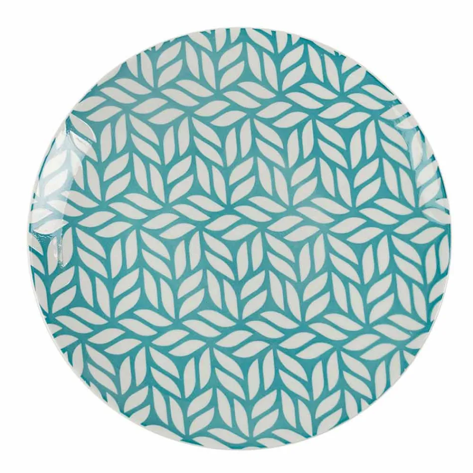 Servicio de mesa completo en porcelana de colores 18 piezas - Indonesia Viadurini