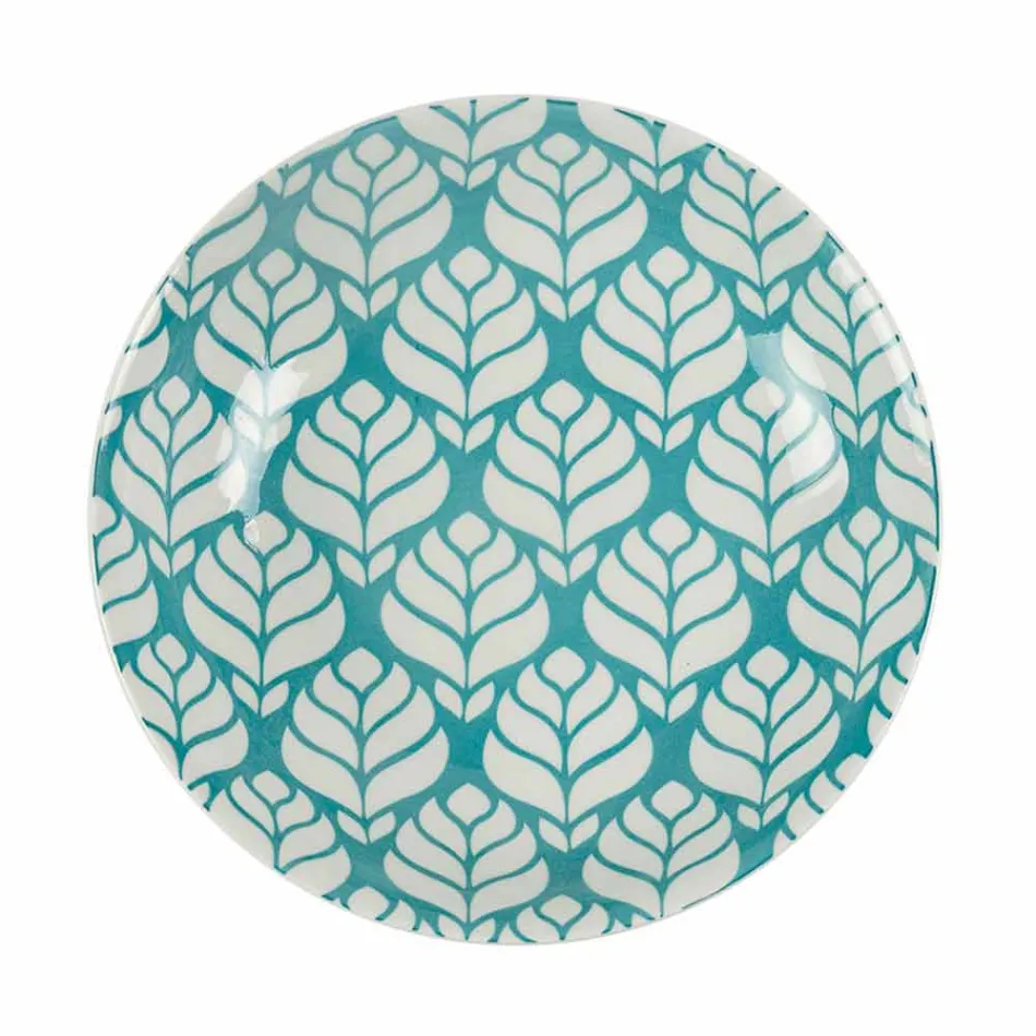 Servicio de mesa completo en porcelana de colores 18 piezas - Indonesia Viadurini