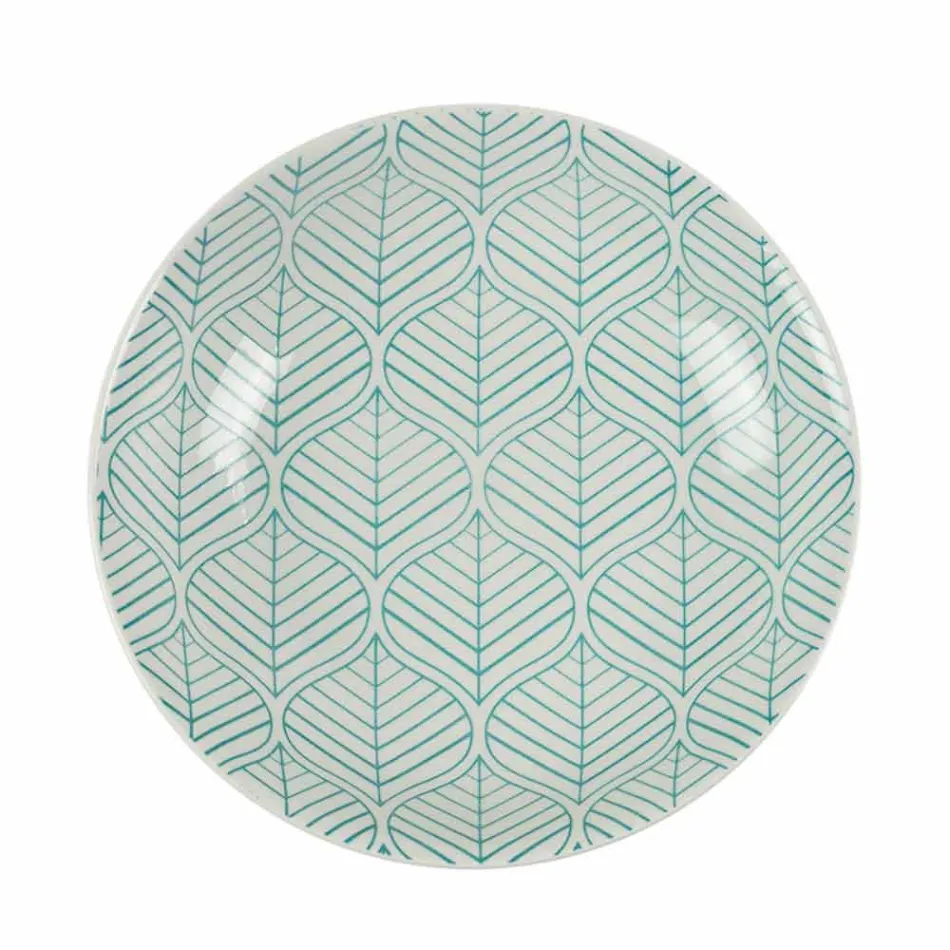 Servicio de mesa completo en porcelana de colores 18 piezas - Indonesia Viadurini