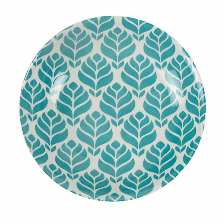 Servicio de mesa completo en porcelana de colores 18 piezas - Indonesia Viadurini