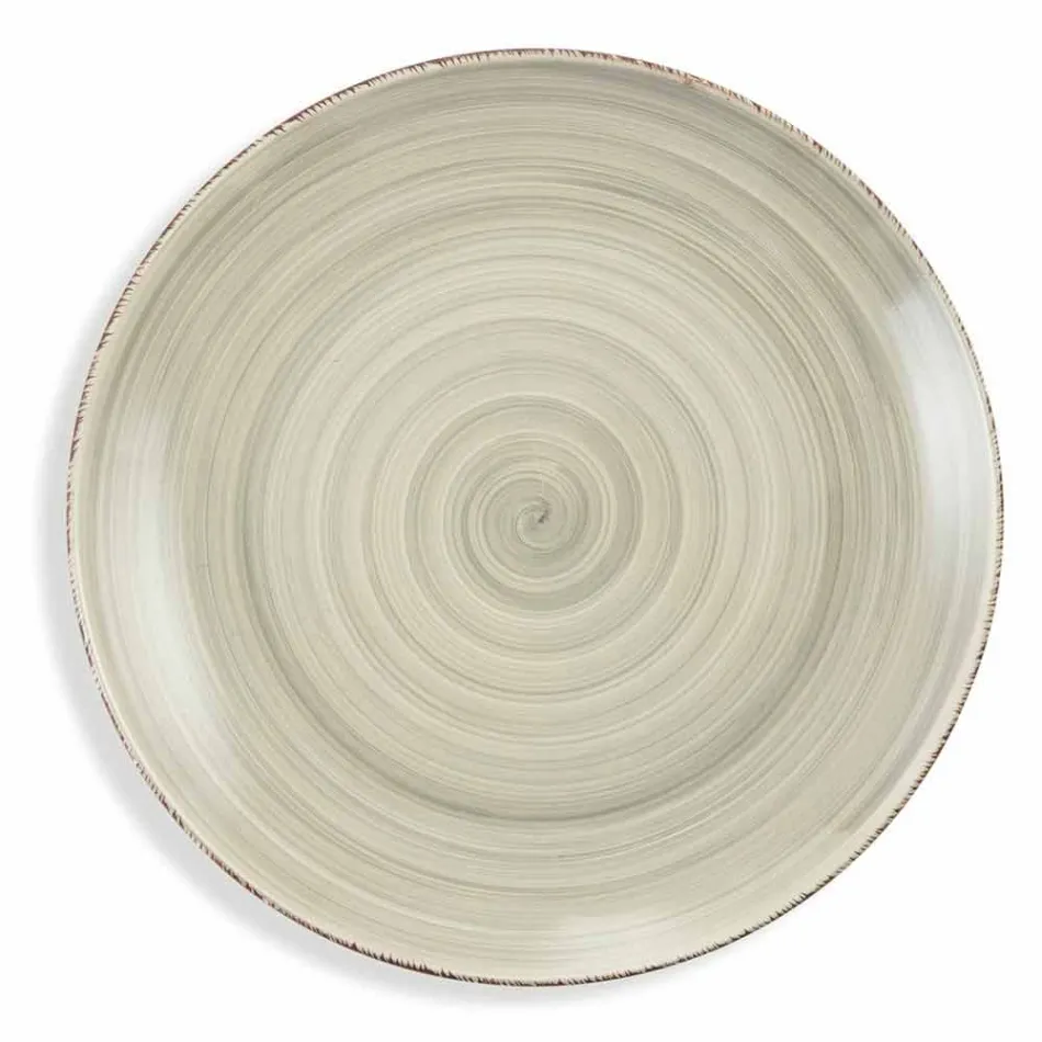 Vajilla con platos de colores 18 piezas en gres moderno - Abruzos Viadurini