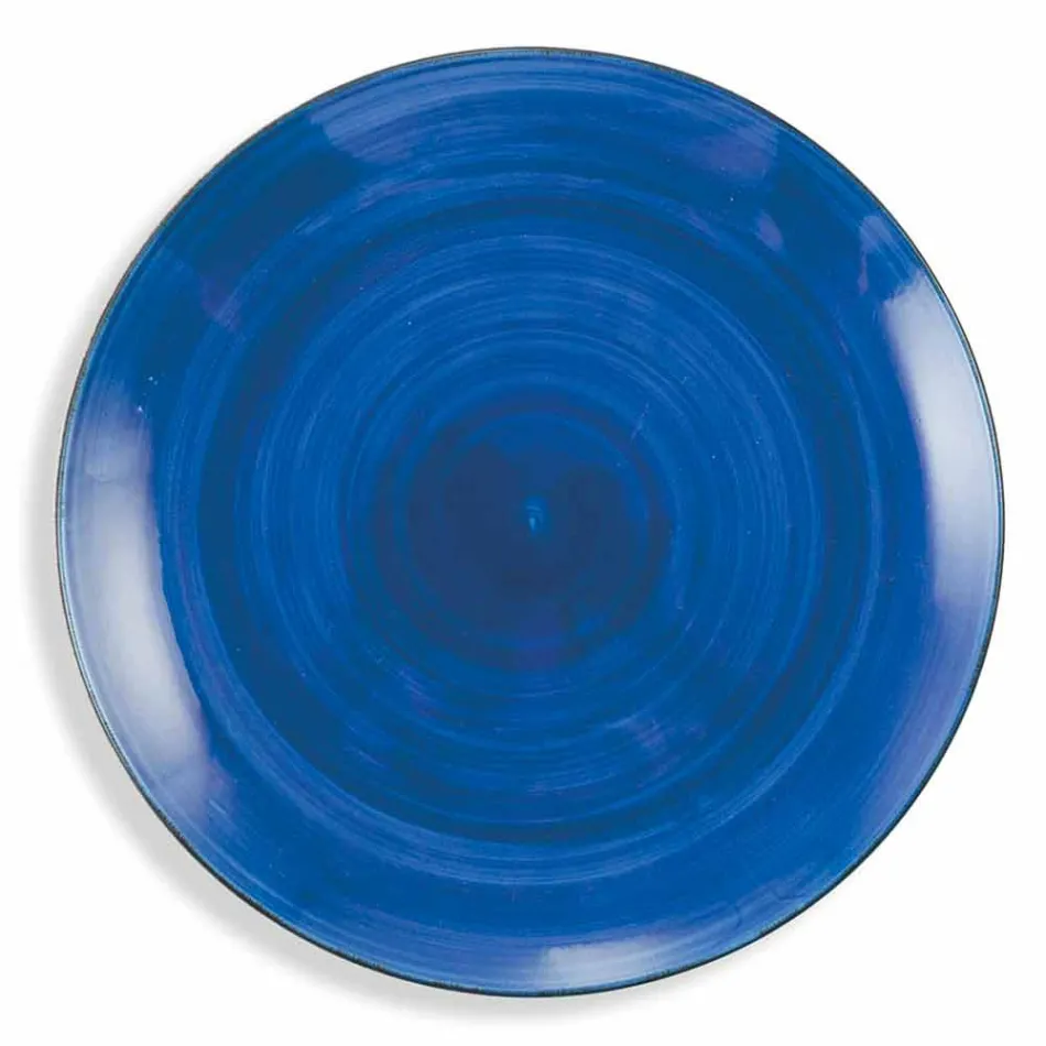 Vajilla con platos de colores 18 piezas en gres moderno - Abruzos Viadurini