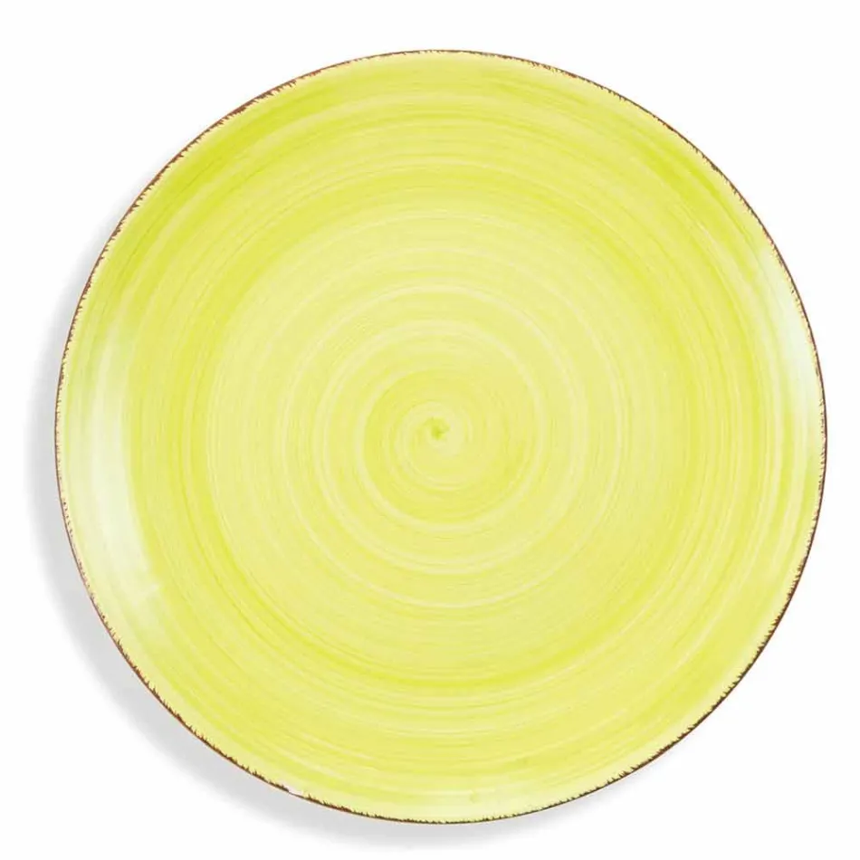 Vajilla con platos de colores 18 piezas en gres moderno - Abruzos Viadurini