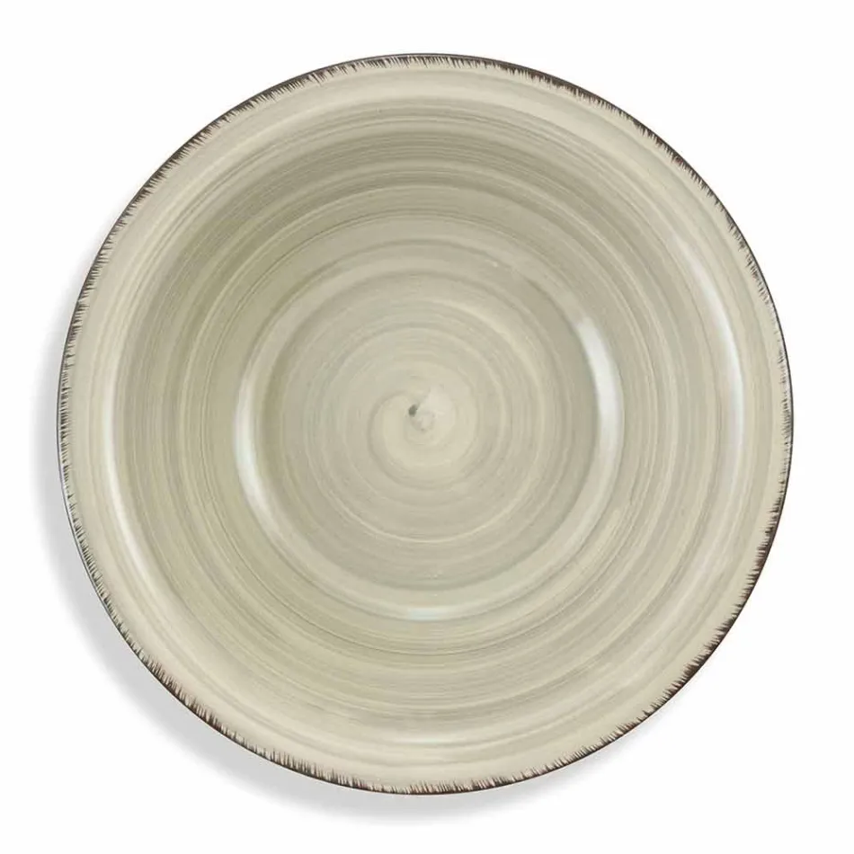 Vajilla con platos de colores 18 piezas en gres moderno - Abruzos Viadurini