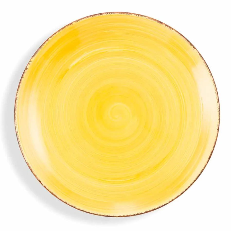 Vajilla con platos de colores 18 piezas en gres moderno - Abruzos Viadurini