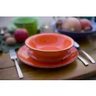 Vajilla con platos de colores 18 piezas en gres moderno - Abruzos Viadurini