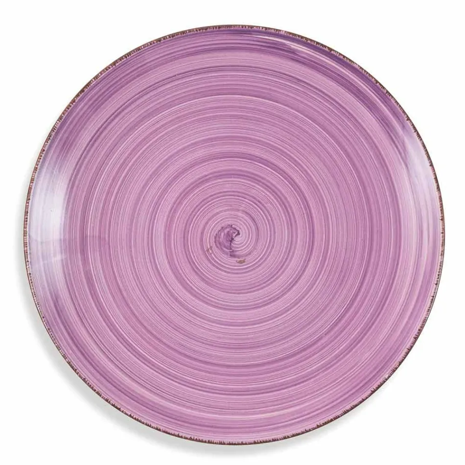 Vajilla con platos de colores 18 piezas en gres moderno - Abruzos Viadurini