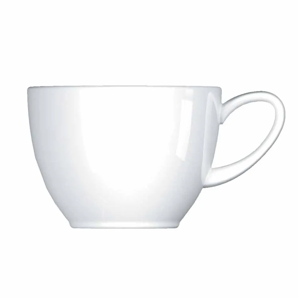 Juego de Té Completo de Diseño Moderno en Porcelana Blanca 14 Piezas - Telescopio Viadurini