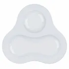 Juego de Té Completo de Diseño Moderno en Porcelana Blanca 14 Piezas - Telescopio Viadurini