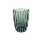 Conjunto de 6 vasos modernos de diseño de vidrio coloreado para agua - Botswana Viadurini