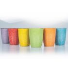 Servicio de vasos de agua altos en cerámica coloreada 12 piezas - Abruzzo Viadurini