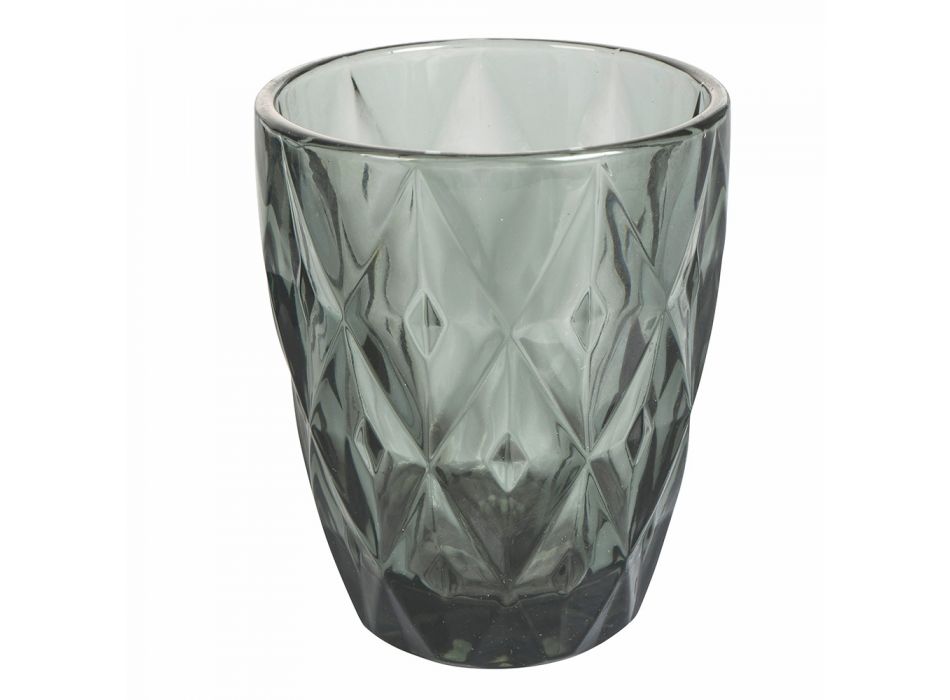 Servicio de 12 vasos de agua de vidrio coloreado - Artemisia Viadurini