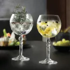Servicio de Copa de Cóctel Gin Tonic en Eco Crystal 12 Pzas - Bromeo Viadurini
