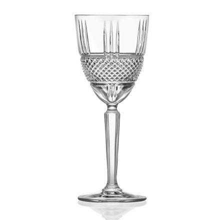 Servicio de copa de vino o agua de cristal ecológico 12 piezas - Lively Viadurini