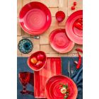 Conjunto de 16 platos de diseño moderno en elegante gres de colores - Simba Viadurini