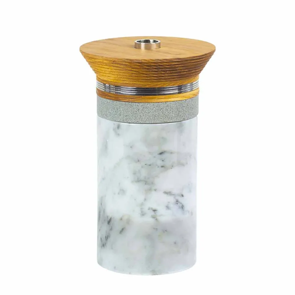 Servicio de cócteles Aperitivo Accesorios en mármol, madera, acero - Norman Viadurini