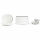 Set de platos modernos de aperitivo de porcelana 36 piezas - Nalah Viadurini