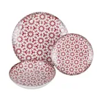 Vajilla de Porcelana de 18 Piezas en 2 Acabados Diferentes - Jamais Viadurini