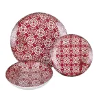 Vajilla de Porcelana de 18 Piezas en 2 Acabados Diferentes - Jamais Viadurini