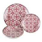 Vajilla de Porcelana de 18 Piezas en 2 Acabados Diferentes - Jamais Viadurini