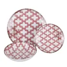 Vajilla de Porcelana de 18 Piezas en 2 Acabados Diferentes - Jamais Viadurini