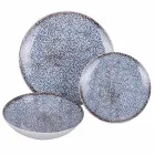 Vajilla de Porcelana de 18 Piezas en 2 Acabados Diferentes - Jamais Viadurini