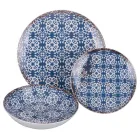 Vajilla de Porcelana de 18 Piezas en 2 Acabados Diferentes - Jamais Viadurini