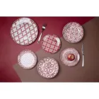 Vajilla de Porcelana de 18 Piezas en 2 Acabados Diferentes - Jamais Viadurini