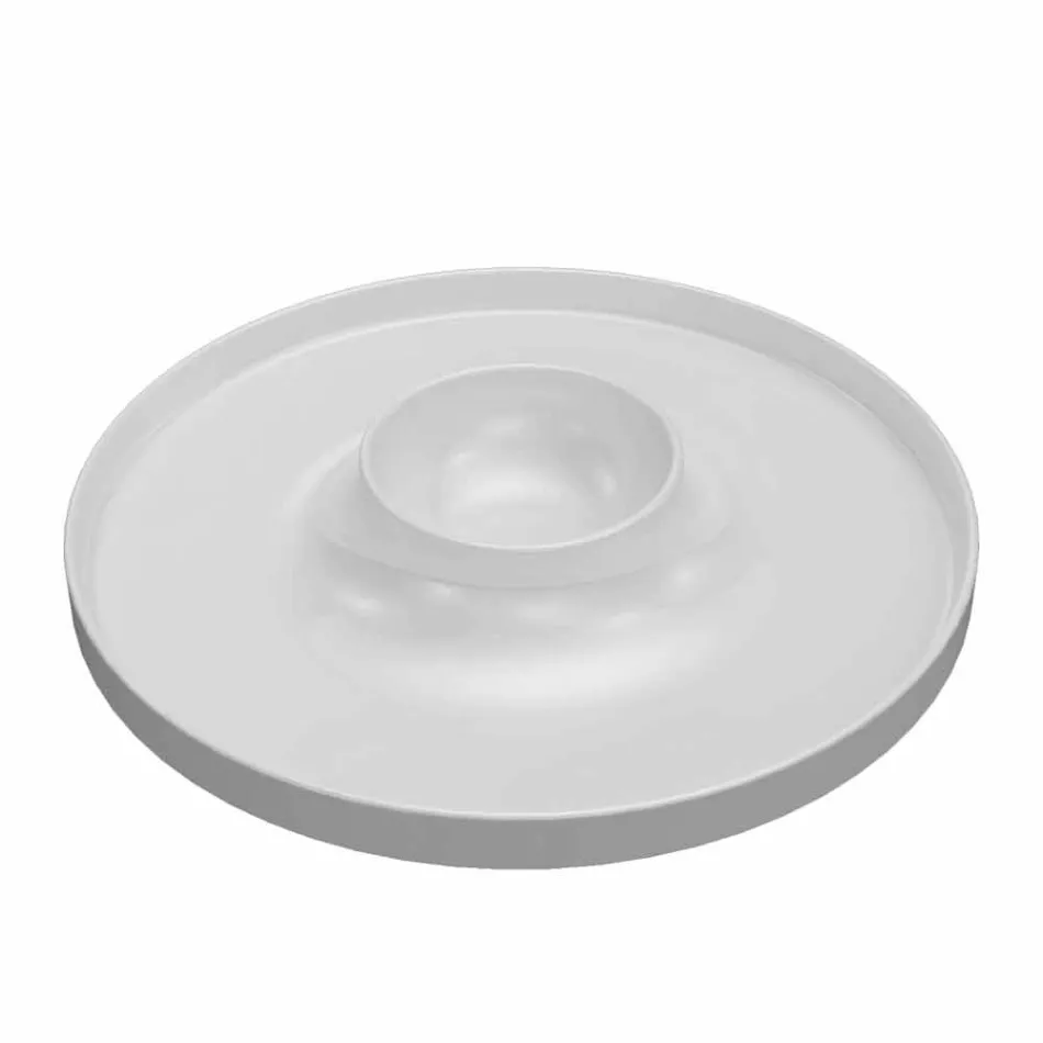 Juego de platos de aperitivo de porcelana de diseño moderno 8 piezas - Galatino Viadurini