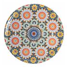 Servicio De Plato Para Pizza De Porcelana De Colores Decorados 6 Piezas - Marruecos Viadurini