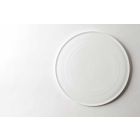 Platos de Servicio Diseño Gourmet en Porcelana Blanca 2 Piezas - Flavia Viadurini