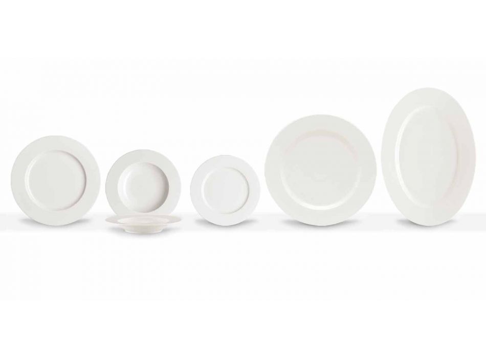 Elegante y moderno juego de platos de porcelana 20 piezas - Arendelle Viadurini