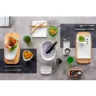 Servicio de cena o platos de porcelana blanca - Nalah Viadurini