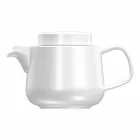 Servicio de Taza y Platillo con Tetera de Porcelana y Jarra de Leche 14 Piezas - Ártico Viadurini