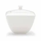 Servicio de tazas de café de porcelana blanca Diseño moderno 8 piezas - Duomo Viadurini
