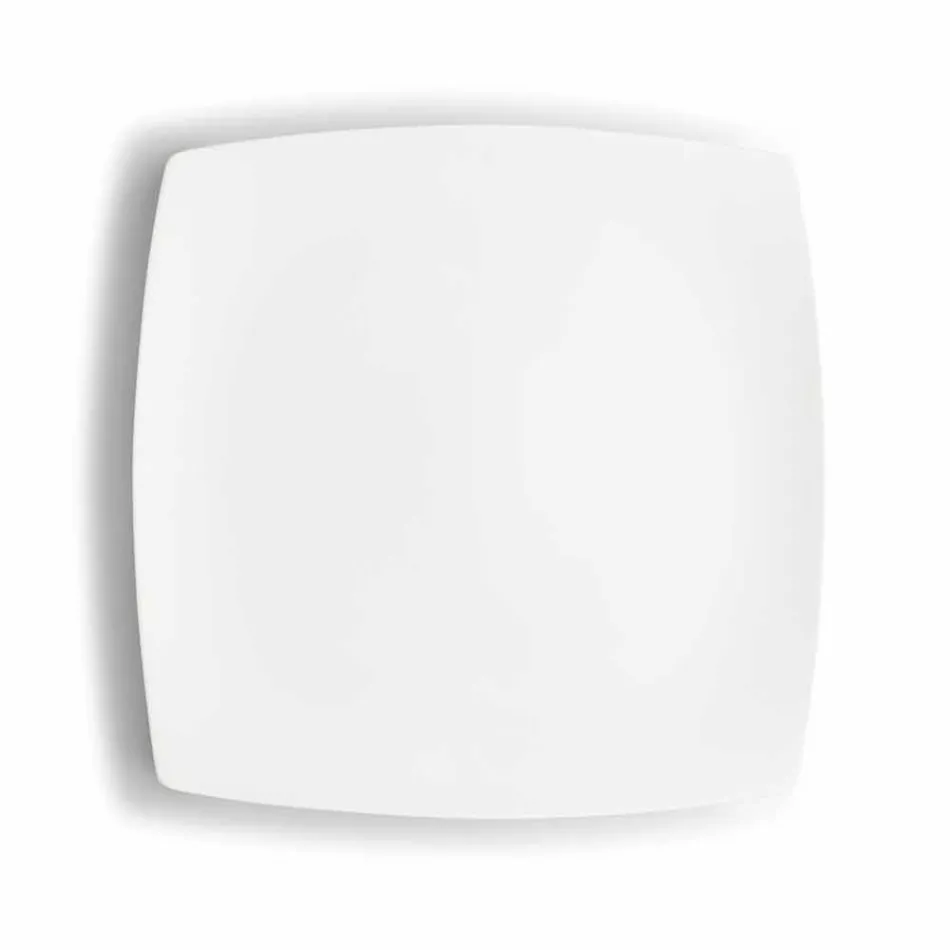 Servicio de tazas de café de porcelana blanca Diseño moderno 8 piezas - Duomo Viadurini