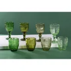 Juego de 12 Vasos de Agua de 265 ml de Vidrio con Decoración Arabesca - Árabe Viadurini