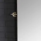 Set de baño con doble consola en cerámica blanca de estructura lineal Viadurini