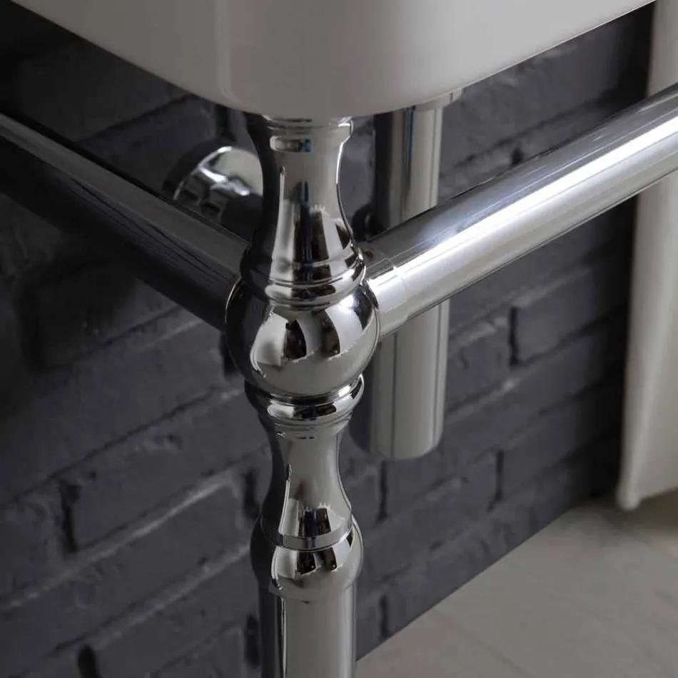 Set de baño con lavabo y espejo de la estructura de la creatividad delfín Viadurini