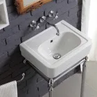 Set de baño con lavabo y espejo de la estructura de la creatividad delfín Viadurini