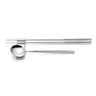 Set compuesto por cuchara de fruta, palillos y soporte para cubiertos con origami - Osaka Viadurini