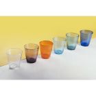 Juego de 12 vasos de 330 ml en pasta de vidrio soplado coloreado - Spilla Viadurini