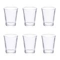 Juego de 12 vasos de agua de 270 ml en vidrio artesanal - Taza