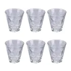 Juego de 12 Vasos de Agua de 280 ml en Vidrio Artesanal - Taza Viadurini