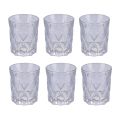 Juego de 12 Vasos de Agua de 300 ml en Vidrio Artesanal - Taza