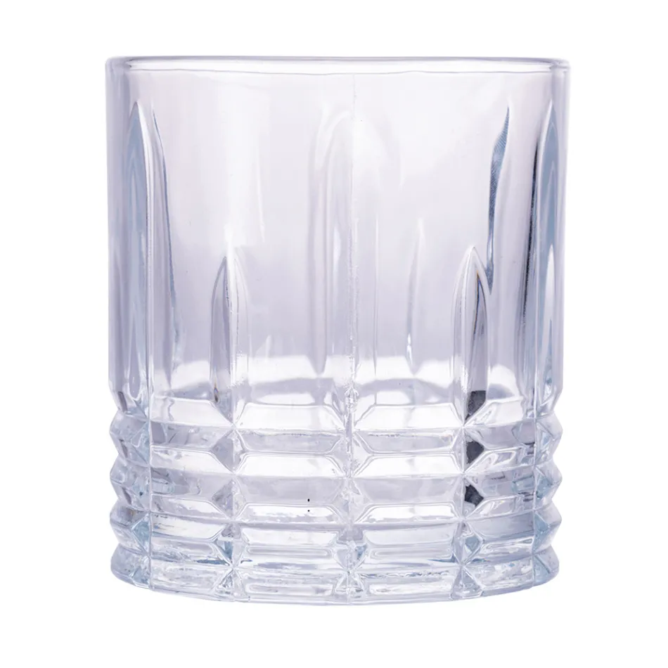 Juego de 12 Vasos de Agua de 320 ml en Vidrio Artesanal - Taza Viadurini