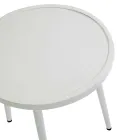 Juego de 2 Sillones con Mesa de Aluminio en Diferentes Acabados - Souvenir Viadurini