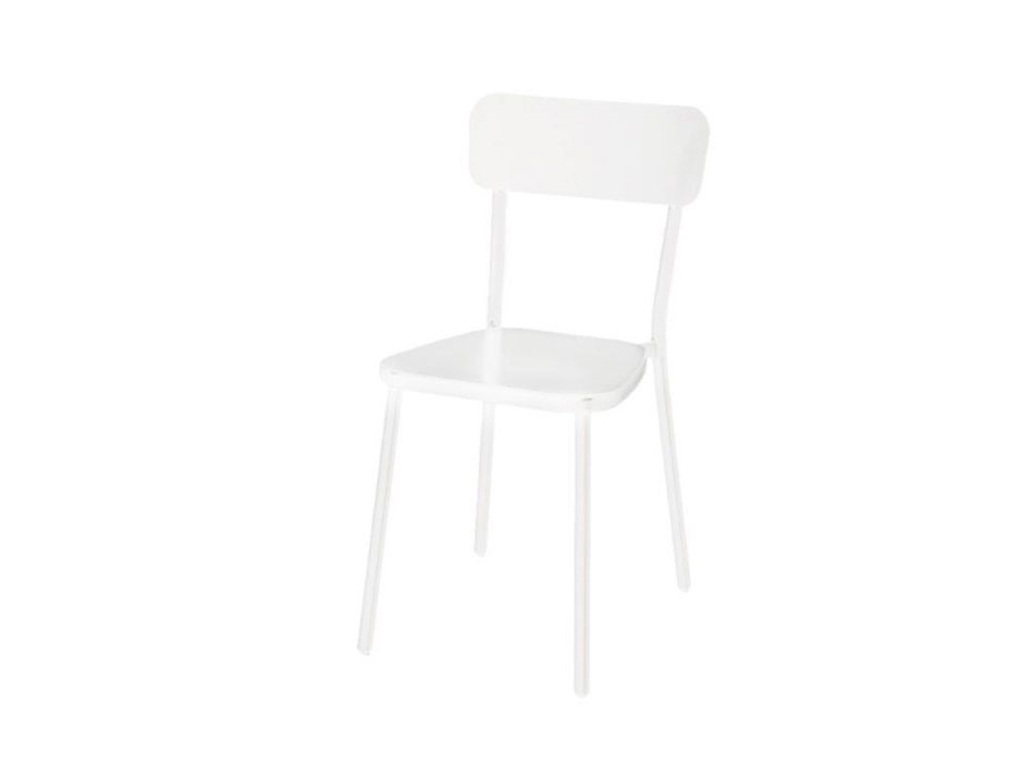 Conjunto de 4 sillas de exterior en aluminio con recubrimiento de polvo epoxi - Zuna Viadurini