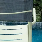 Juego de 4 Sillas de Jardín de Metal Galvanizado y Batyline - Prestigio Viadurini